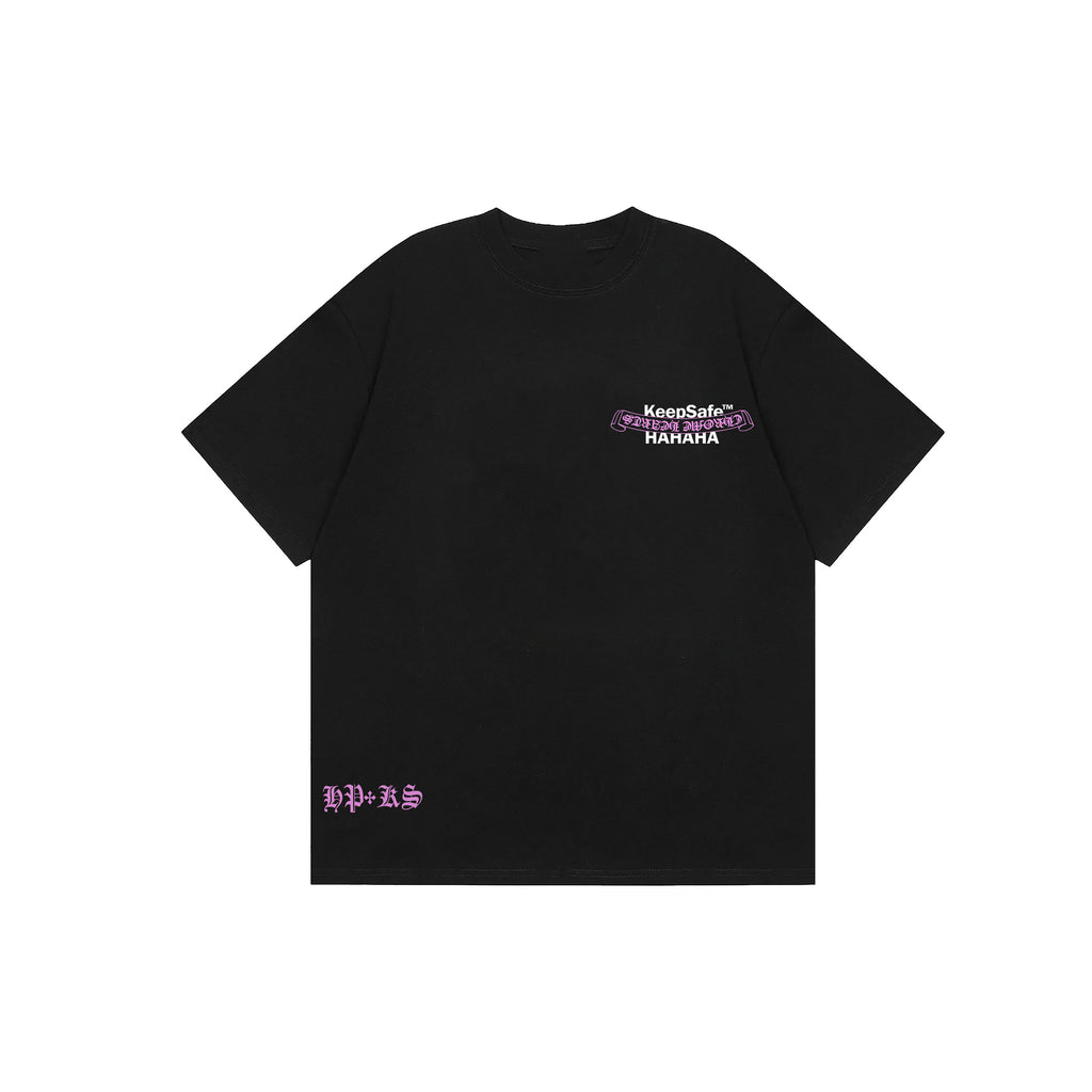 HP + KS REVERSE BANNER PINK TEE