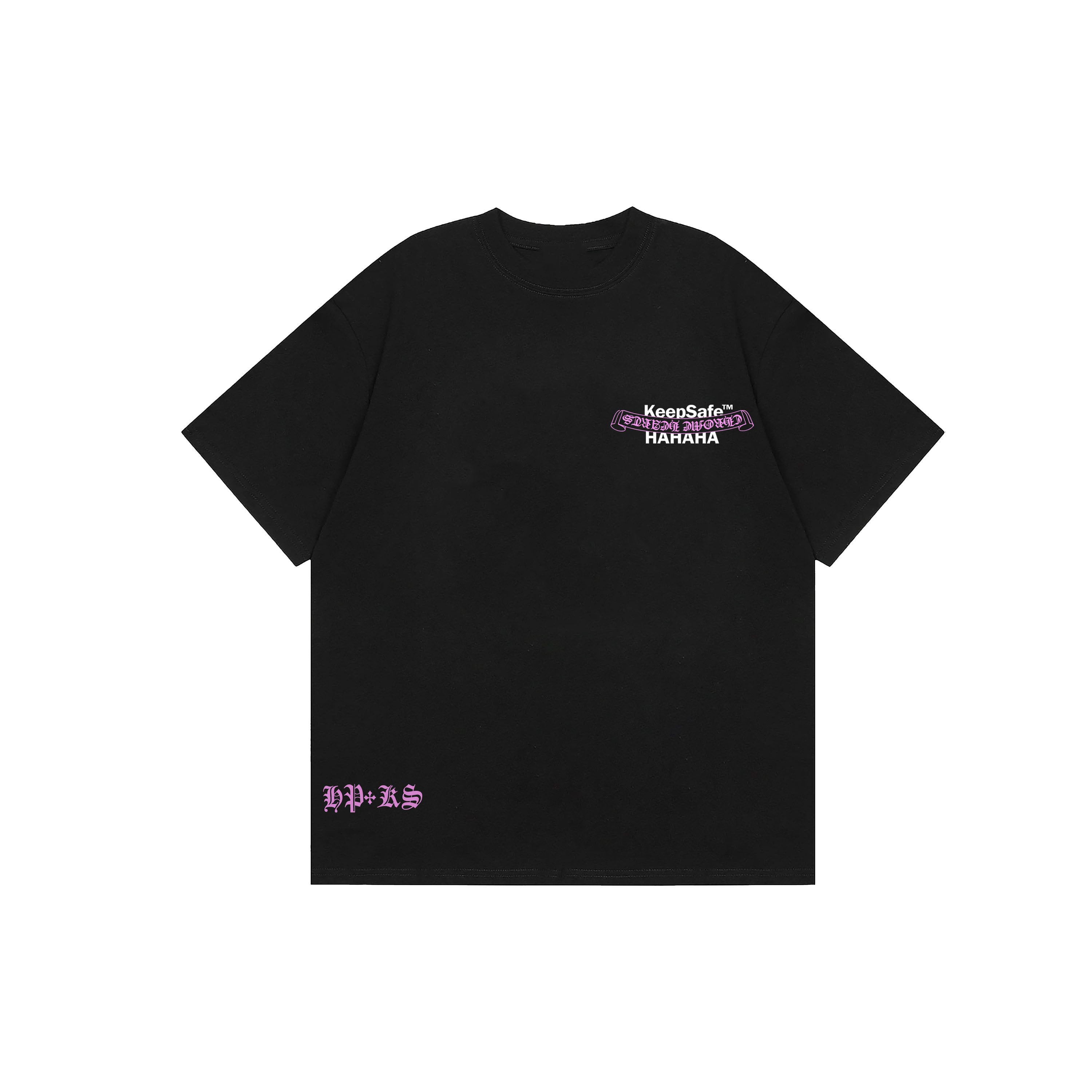 HP + KS REVERSE BANNER PINK TEE