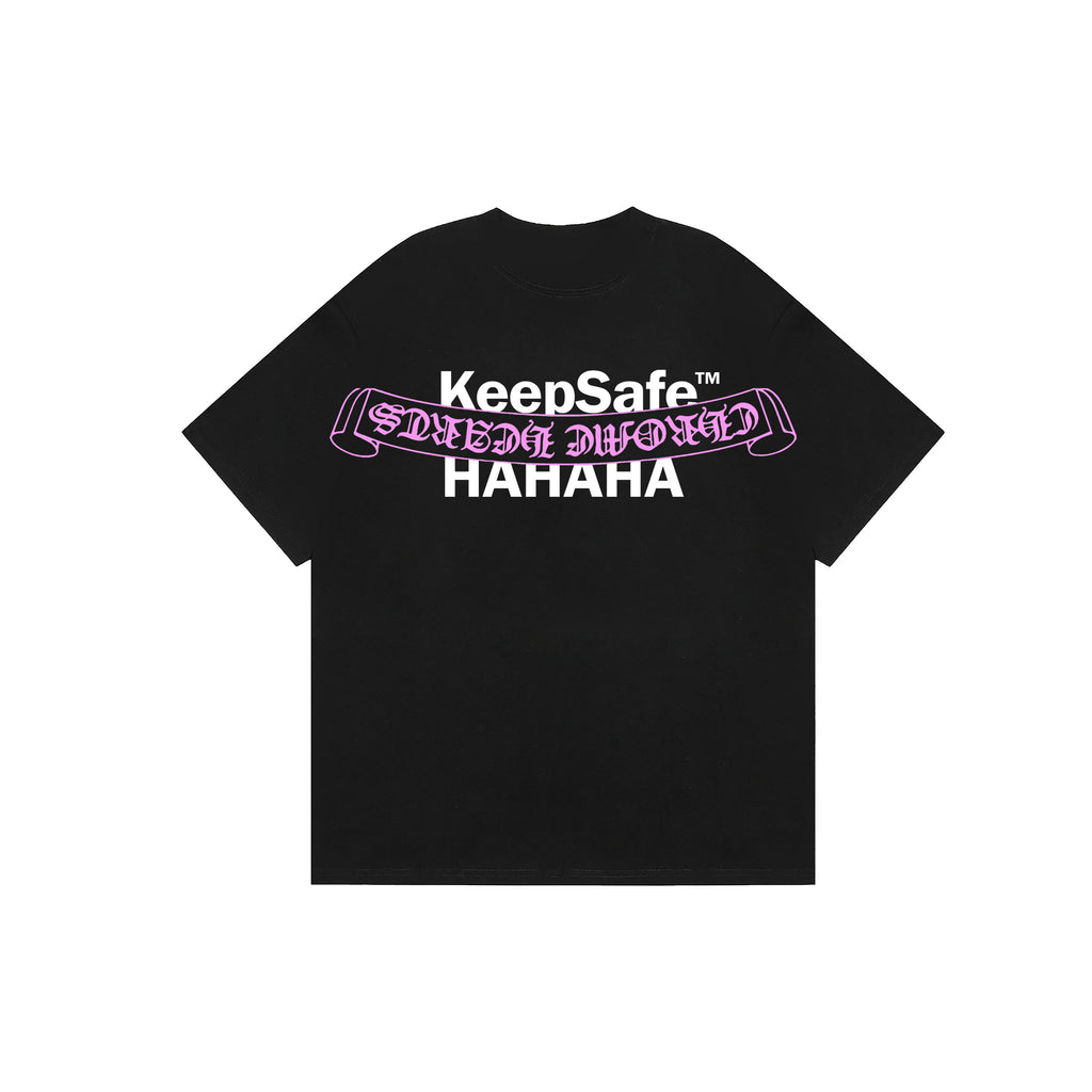 HP + KS REVERSE BANNER PINK TEE