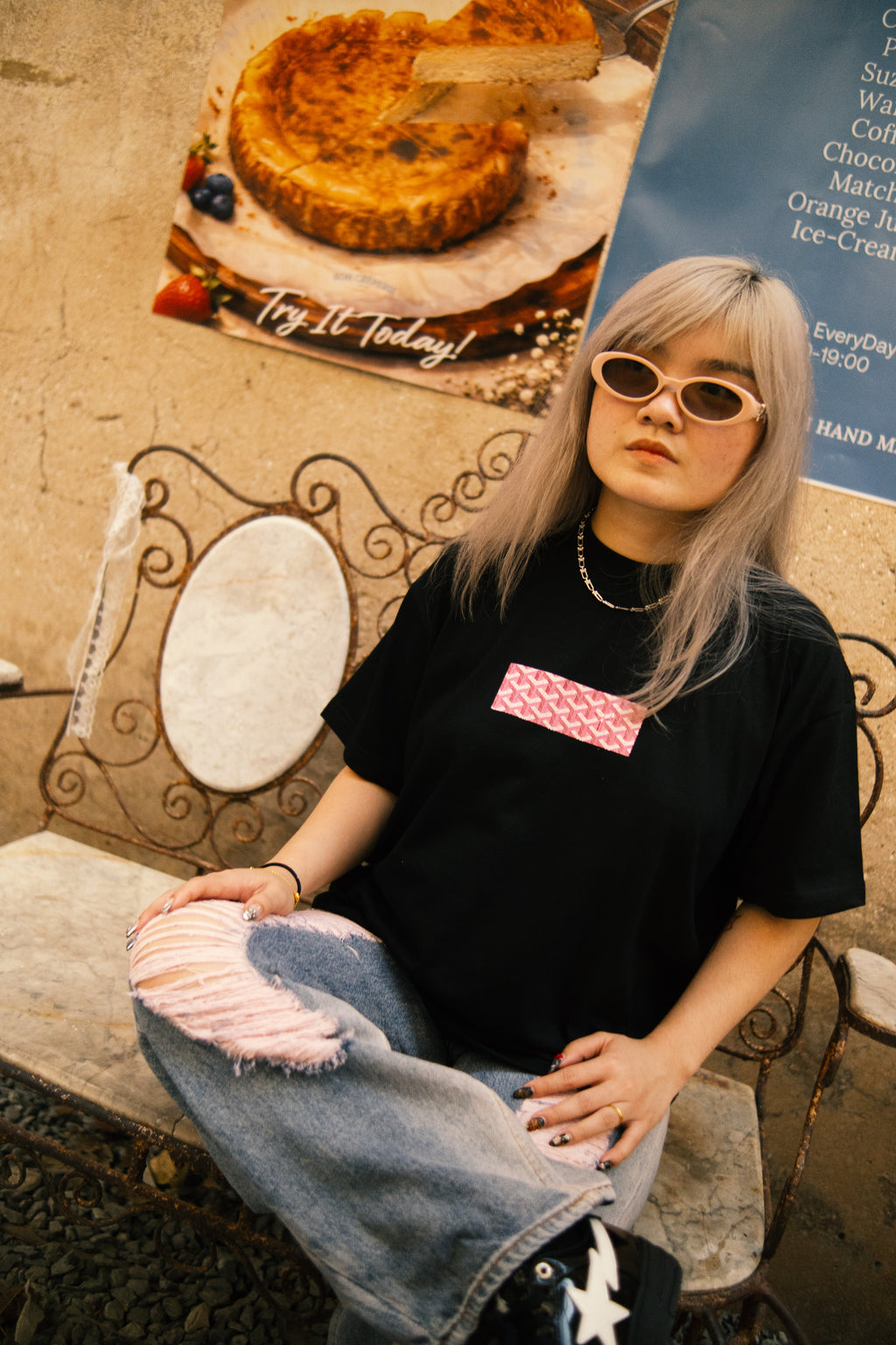 HP+KS GO YARD TEE IN PINK