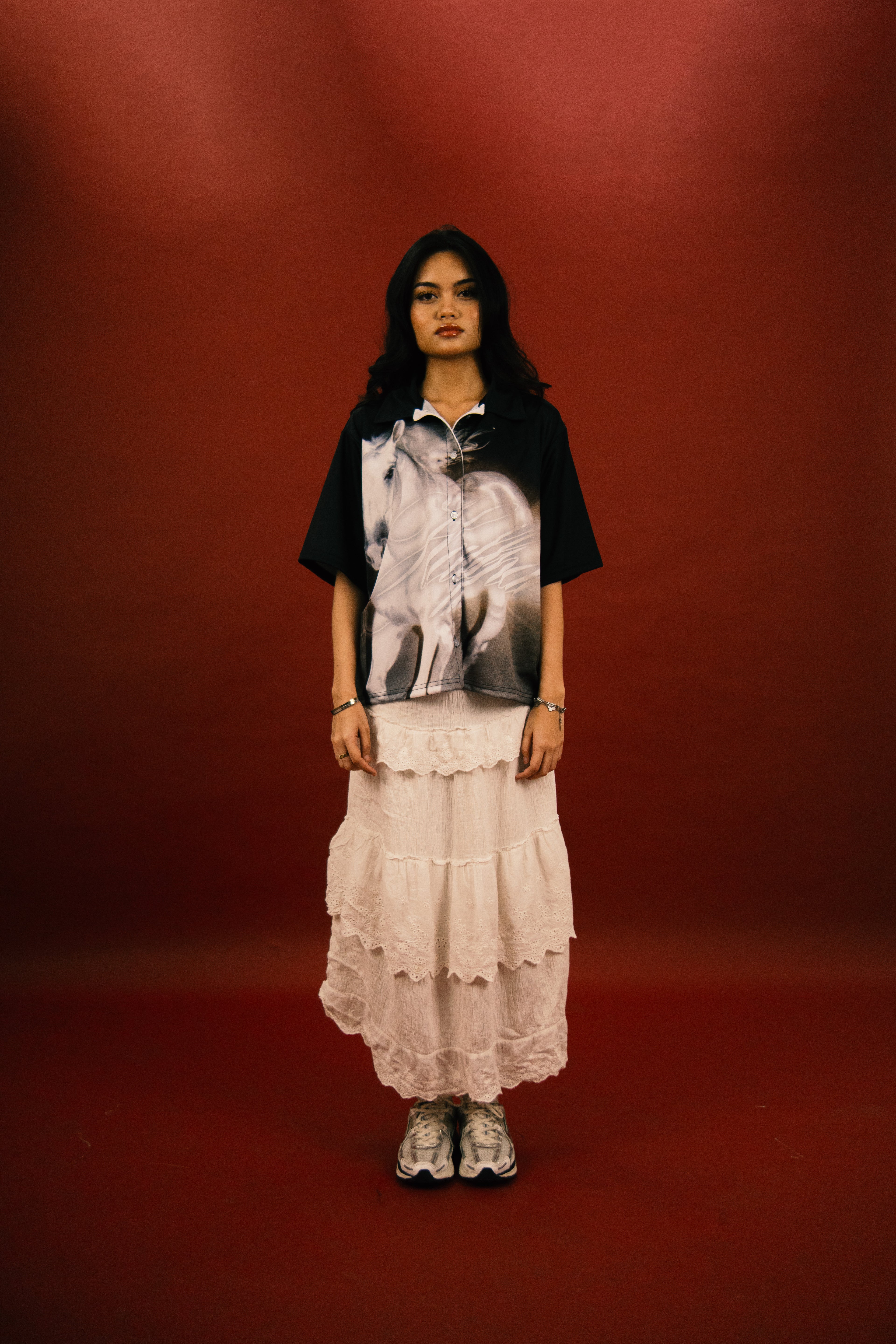 HP LURKER CROP BUTTONDOWN